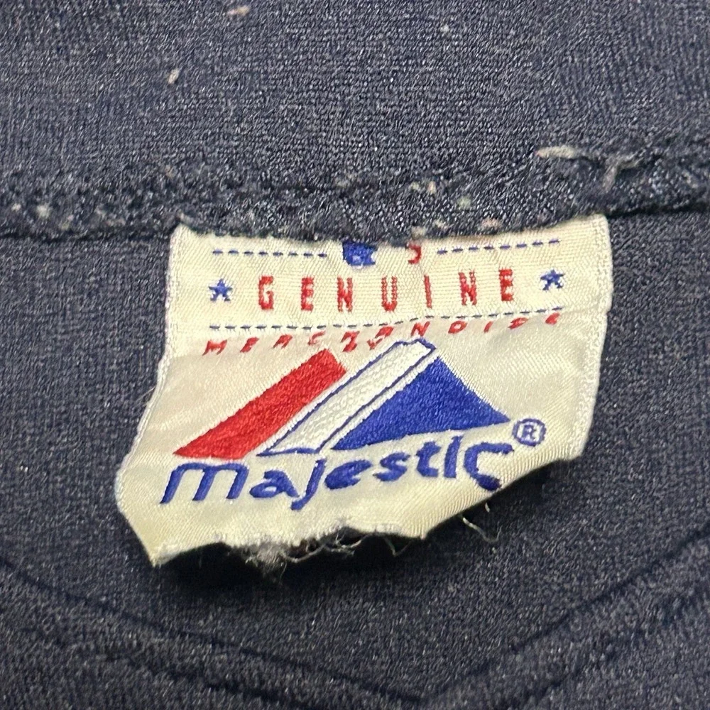 Vintage 90's Majestic MLB Boston Red Sox Alternate Navy Blue Jersey Size Medium